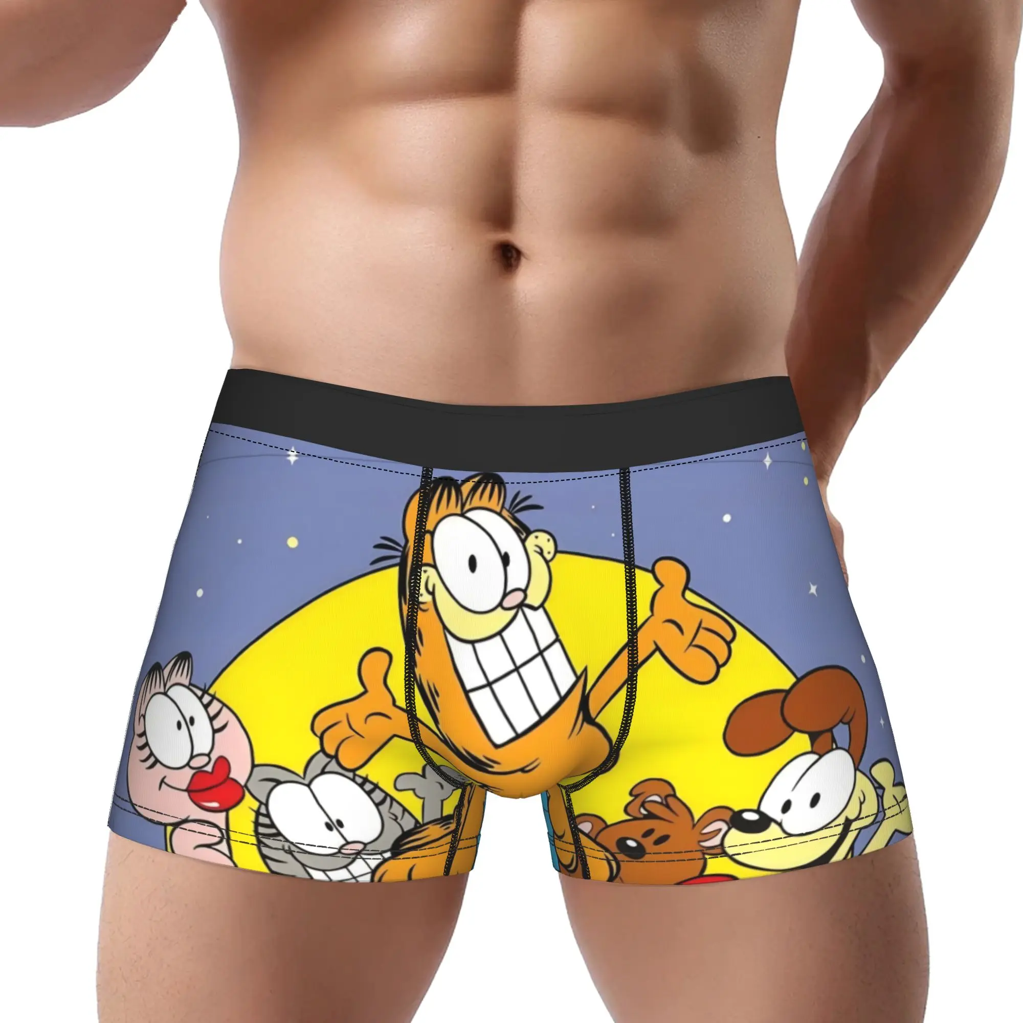 Garfield Underpants Homme Panties Men's Underwear Garfield Print Shorts Boxer Briefs
Garfield Underpants Homme Panties Men's Underwear Garfield Print Shorts Boxer Briefs
