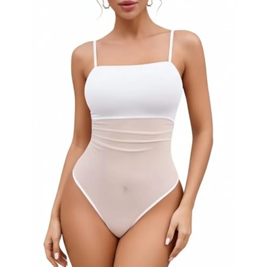 Avidlove Women Mesh Bodysuit Top Sexy Spaghetti Strap Cami Sleeveless Sheer Going Out Tops Concert Outfits
Avidlove Women Mesh Bodysuit Top Sexy Spaghetti Strap Cami Sleeveless Sheer Going Out Tops Concert Outfits