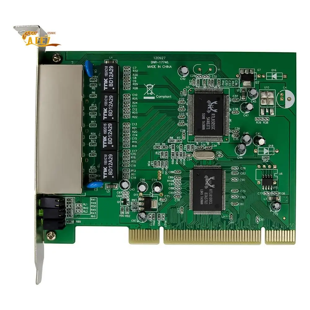 AEE7-Fast Ethernet-переключатель, плата коммутатора 100 Мбит/с, PCIE, 4 порта, сетевой коммутатор RJ45, набор микросхем RTL8305 + 8100CL для настольного ПК
AEE7-Fast Ethernet-переключатель, плата коммутатора 100 Мбит/с, PCIE, 4 порта, сетевой коммутатор RJ45, набор микросхем RTL8305 + 8100CL для настольного ПК