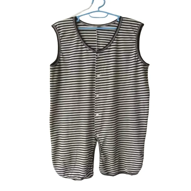 Adult Vest Style One-piece Sleepwear Thin Pure Cotton Home Rompers Belly Protection Loose Comfortable Jumpsuit ABDL
Adult Vest Style One-piece Sleepwear Thin Pure Cotton Home Rompers Belly Protection Loose Comfortable Jumpsuit ABDL