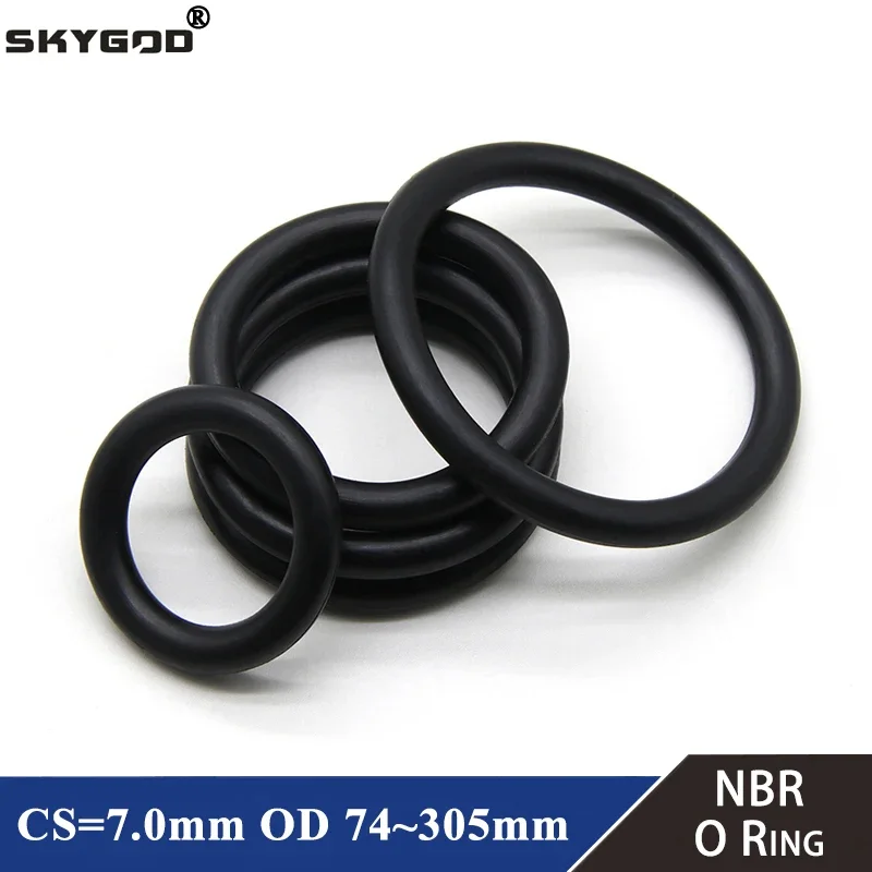 5pcs NBR O Ring Seal Gasket Thickness CS 7mm OD 74~304mm Nitrile Butadiene Rubber Spacer Oil Resistance Washer Round Shape Black
5pcs NBR O Ring Seal Gasket Thickness CS 7mm OD 74~304mm Nitrile Butadiene Rubber Spacer Oil Resistance Washer Round Shape Black