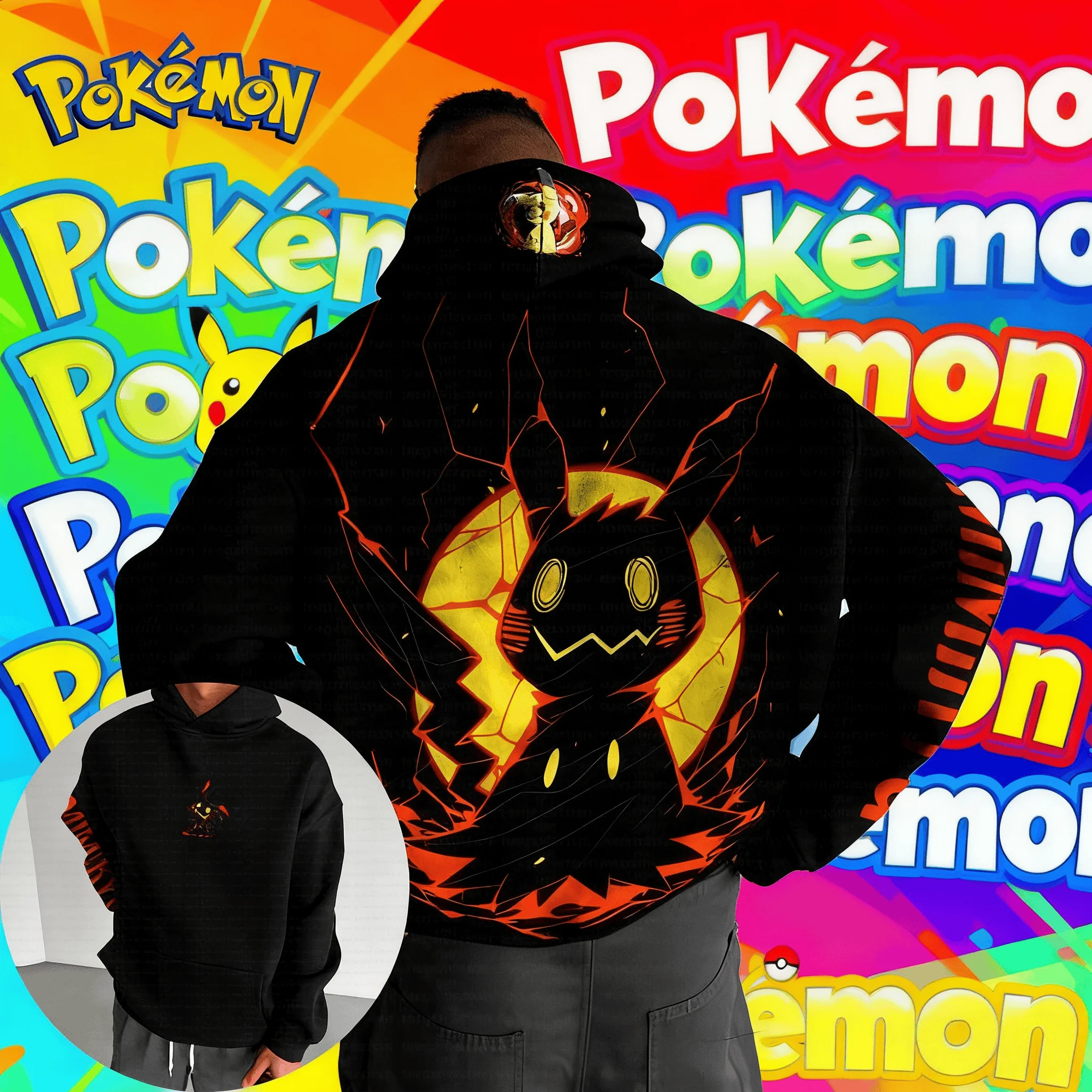 Anime Classic Pok É Mon Pikachu Pattern 2025 Autumn/Winter New Hot Selling Men's Women's Casual Loose Hip Hop Cotton Hoodie
Anime Classic Pok É Mon Pikachu Pattern 2025 Autumn/Winter New Hot Selling Men's Women's Casual Loose Hip Hop Cotton Hoodie