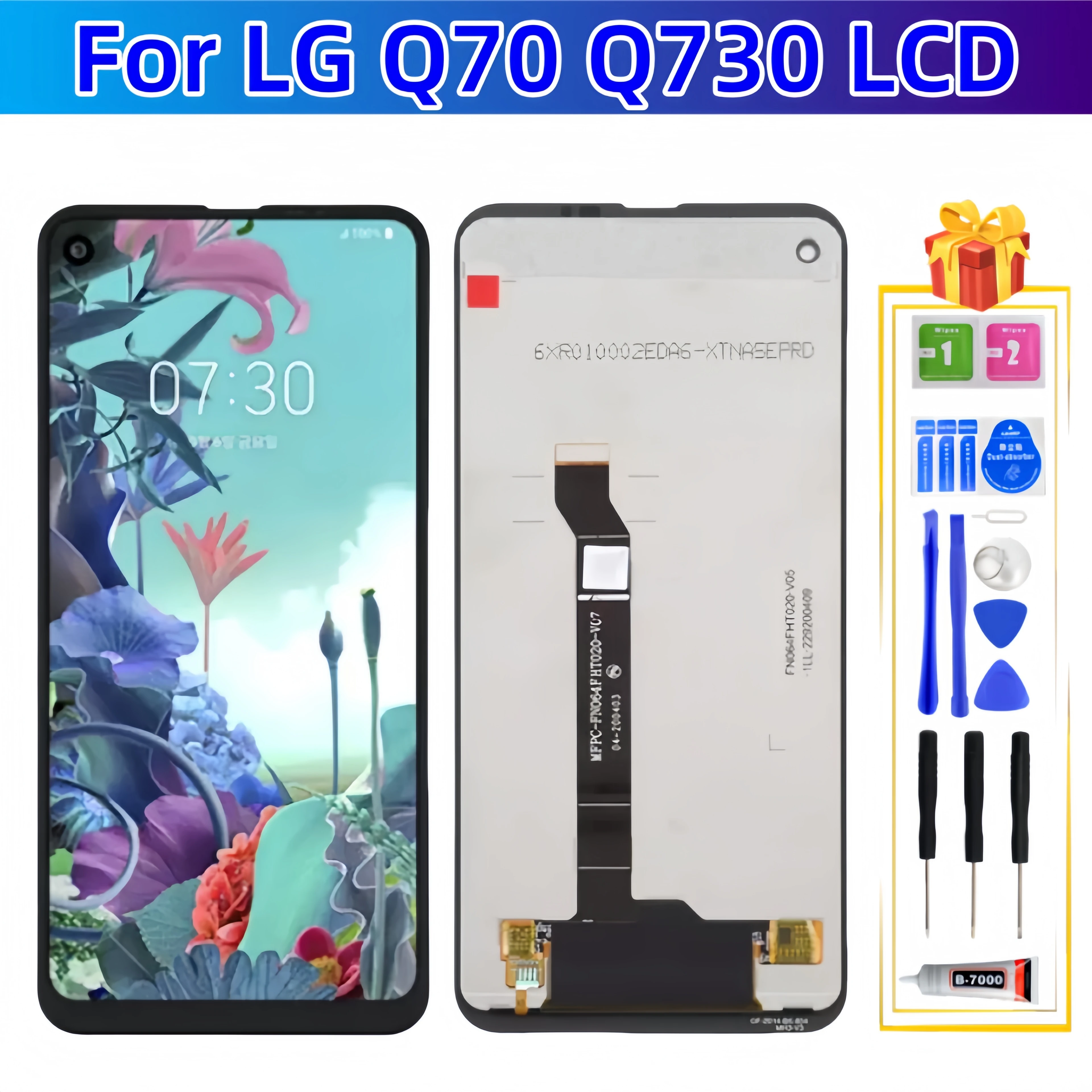 Для LG Q70 LM-Q730N LMQ620WA LM-Q620WA LM-Q620VAB LMQ620VAB LM-Q730 ЖК-дисплей с сенсорным экраном в сборе, запасные части для ЖК-дисплея
Для LG Q70 LM-Q730N LMQ620WA LM-Q620WA LM-Q620VAB LMQ620VAB LM-Q730 ЖК-дисплей с сенсорным экраном в сборе, запасные части для ЖК-дисплея