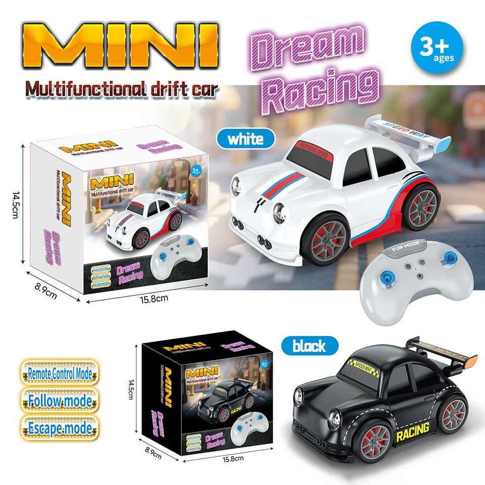 Intelligent Sensor Mini RC Car Multifunctional Induction Escape Drift Car Toys Dual Mode Follow Racing Sports Cartoon Cars Gift
Intelligent Sensor Mini RC Car Multifunctional Induction Escape Drift Car Toys Dual Mode Follow Racing Sports Cartoon Cars Gift