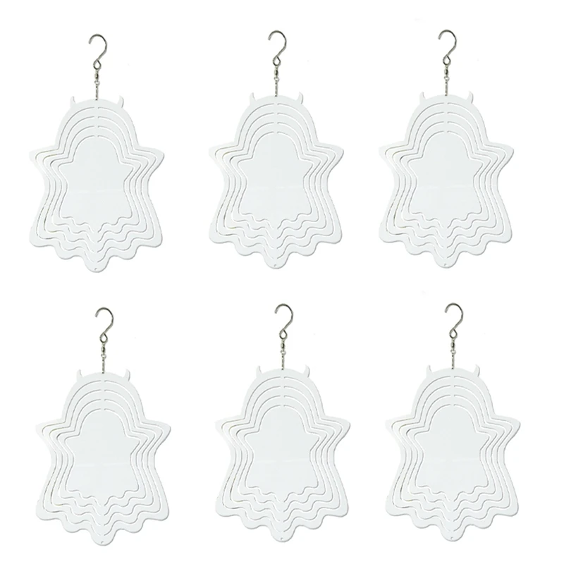 6Pcs Sublimation Wind Spinner Blanks 3D Wind Spinners Hanging Wind Spinners For Outdoor Garden Decoration
6Pcs Sublimation Wind Spinner Blanks 3D Wind Spinners Hanging Wind Spinners For Outdoor Garden Decoration