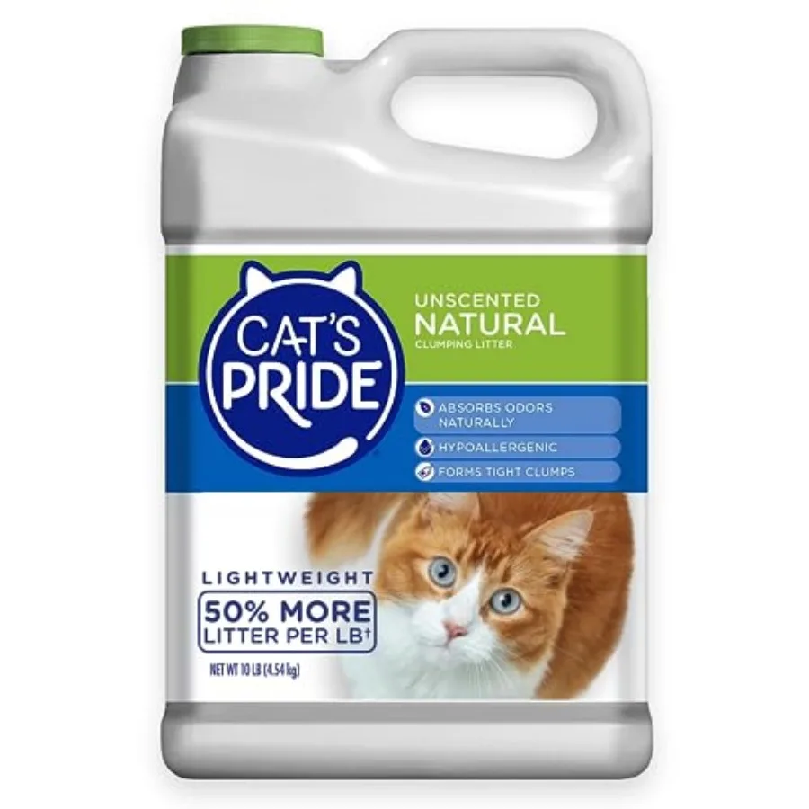Lightweight Clumping Litter: Natural - Powerful Odor Control - Unscented, 10 Pounds
Lightweight Clumping Litter: Natural - Powerful Odor Control - Unscented, 10 Pounds