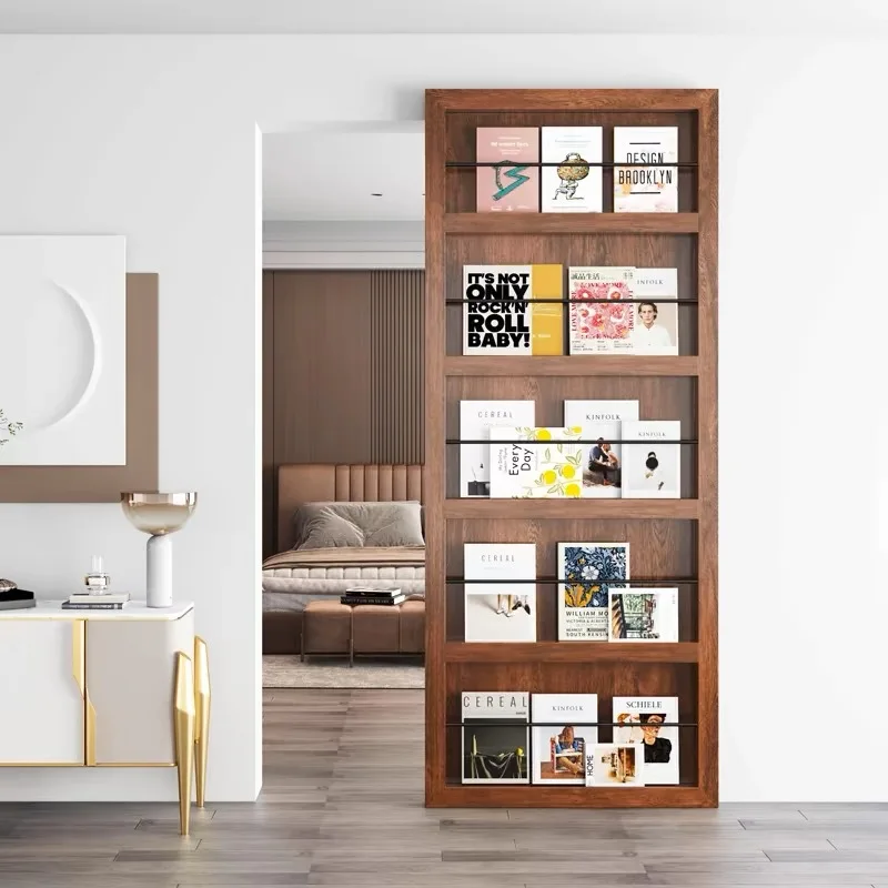 Bathroom door Newspaper Kitchen bookshelf sliding door Roasted solid wood trackless ghost door Magazine paint sliding
Bathroom door Newspaper Kitchen bookshelf sliding door Roasted solid wood trackless ghost door Magazine paint sliding