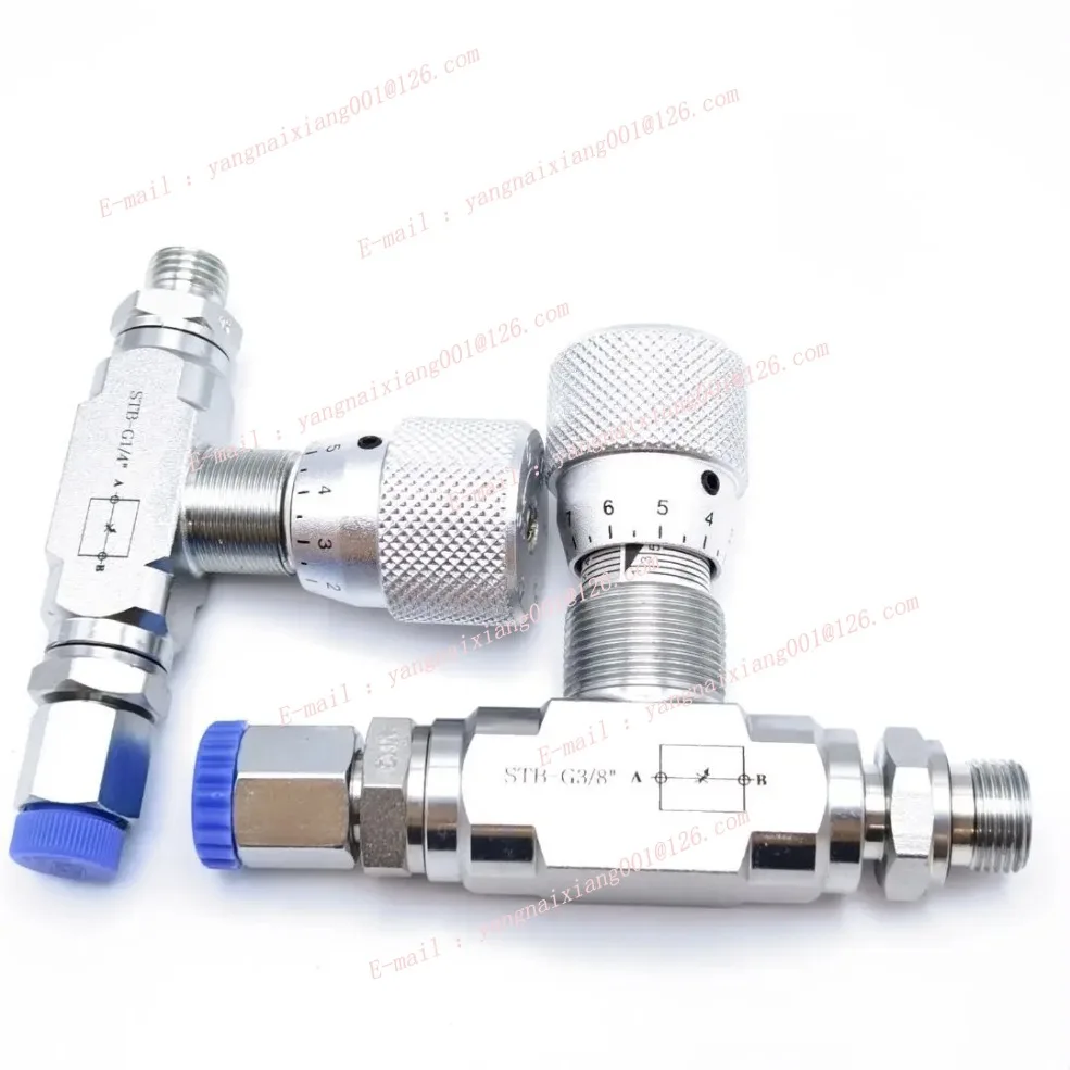1/4" L06 STB-G1/4 STB-G3/8 M16*L10 Connector Mini Excavator Flow Control Bidirectional Hydraulic Restrictor Valve
1/4" L06 STB-G1/4 STB-G3/8 M16*L10 Connector Mini Excavator Flow Control Bidirectional Hydraulic Restrictor Valve
