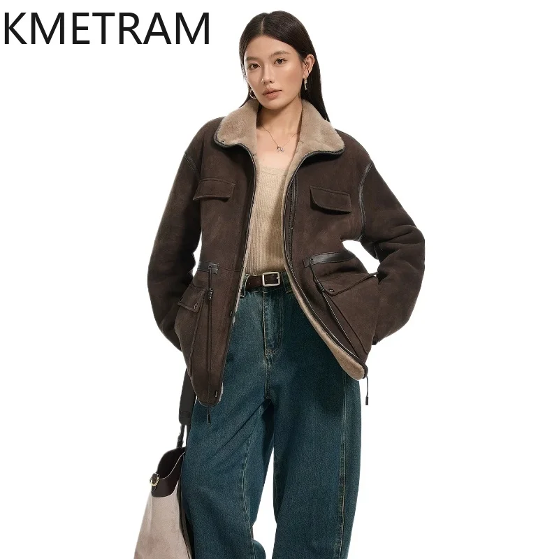 KMETRAM Natural Turkey Merino Sheepskin with Wool Attached Coats Premium Winter Jacket Real Fur Coat Woman Clothing 2026 77cm 옷
KMETRAM Natural Turkey Merino Sheepskin with Wool Attached Coats Premium Winter Jacket Real Fur Coat Woman Clothing 2026 77cm 옷