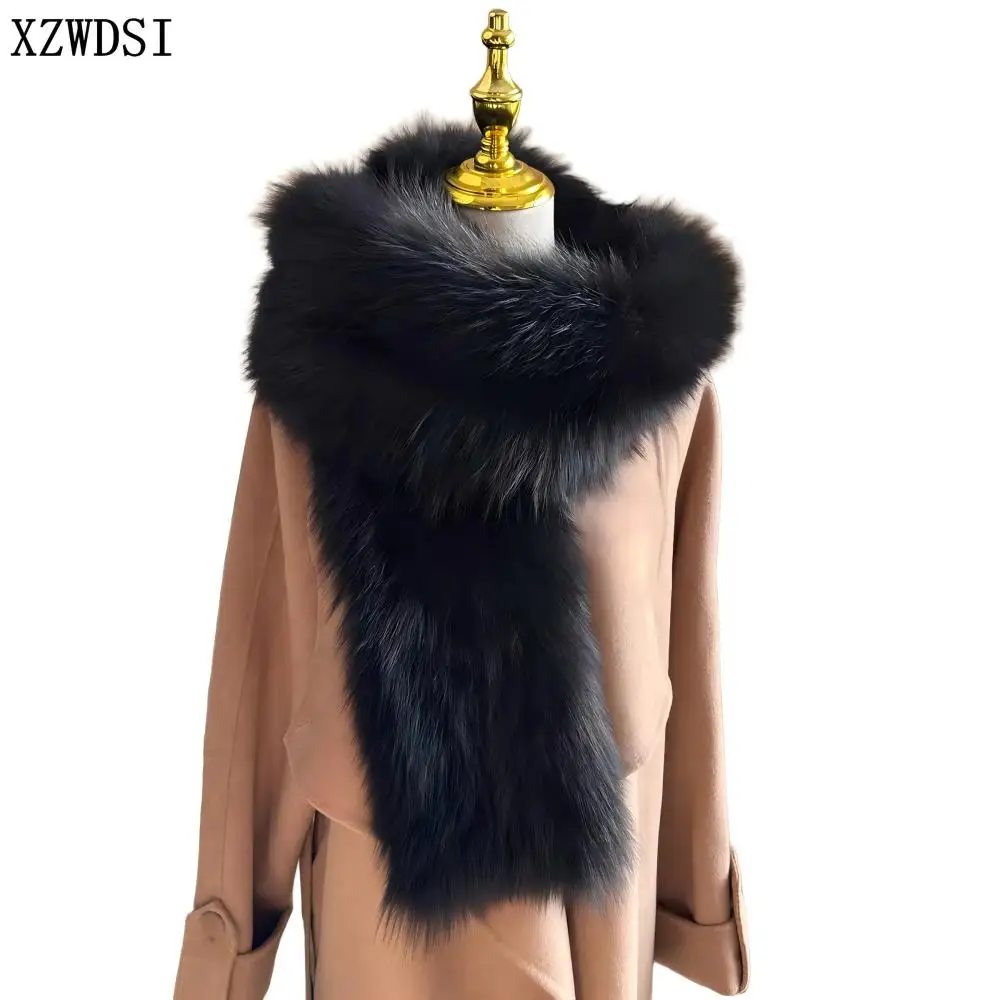 Двусторонний пушистый женский теплый уличный декоративный шарф из натурального лисьего меха, теплый шарф для шеи
Двусторонний пушистый женский теплый уличный декоративный шарф из натурального лисьего меха, теплый шарф для шеи