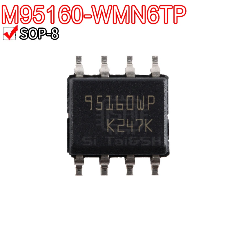 10PCS M95160-WMN6TP silk screen printing: 95160WP Waterproof shell
10PCS M95160-WMN6TP silk screen printing: 95160WP Waterproof shell