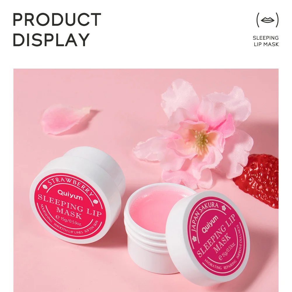 QUIYUM Cherry Blossom Lip Mask 15g – Leave On Overnight Nourishing Lip Care Fine Lines Smoother Hydrating Dead Skin Remover New
QUIYUM Cherry Blossom Lip Mask 15g – Leave On Overnight Nourishing Lip Care Fine Lines Smoother Hydrating Dead Skin Remover New