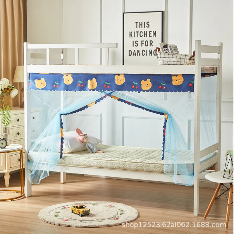 Custom Student Dormitory Mosquito Net Single Bed 1.2M Bunk Bed Female Dormitory 1.0/1.5/ 1.8m Bed Household Dustproof Top
Custom Student Dormitory Mosquito Net Single Bed 1.2M Bunk Bed Female Dormitory 1.0/1.5/ 1.8m Bed Household Dustproof Top