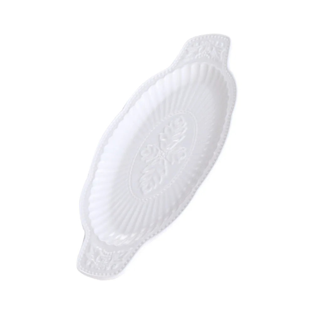 1Pcs Double Ear Fish Plate Ceramic Fine Polished Elegant Food Storage Plate Kitchen Tableware Kitchen Serving Dish 
1Pcs Double Ear Fish Plate Ceramic Fine Polished Elegant Food Storage Plate Kitchen Tableware Kitchen Serving Dish
