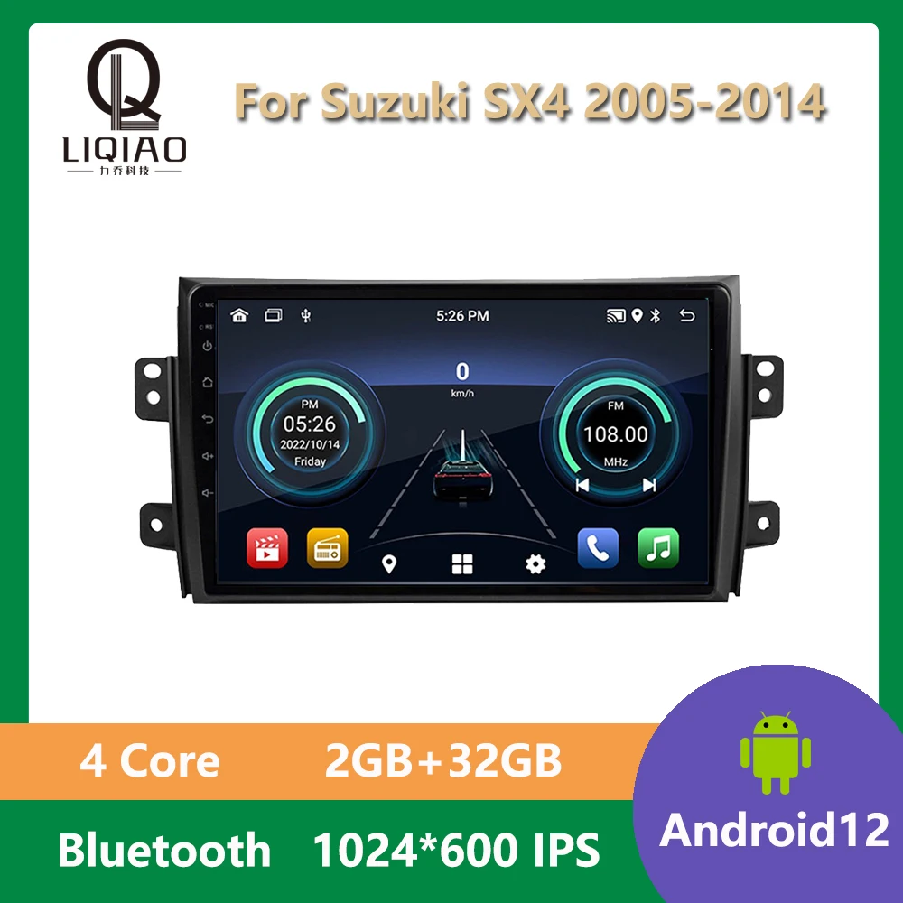 Car Radio For Suzuki SX4 2005 - 2014 Multimedia Player Carplay Android11 Auto 4G Navigation GPS RDS 1024*600P IPS Touchscreen BT
Car Radio For Suzuki SX4 2005 - 2014 Multimedia Player Carplay Android11 Auto 4G Navigation GPS RDS 1024*600P IPS Touchscreen BT