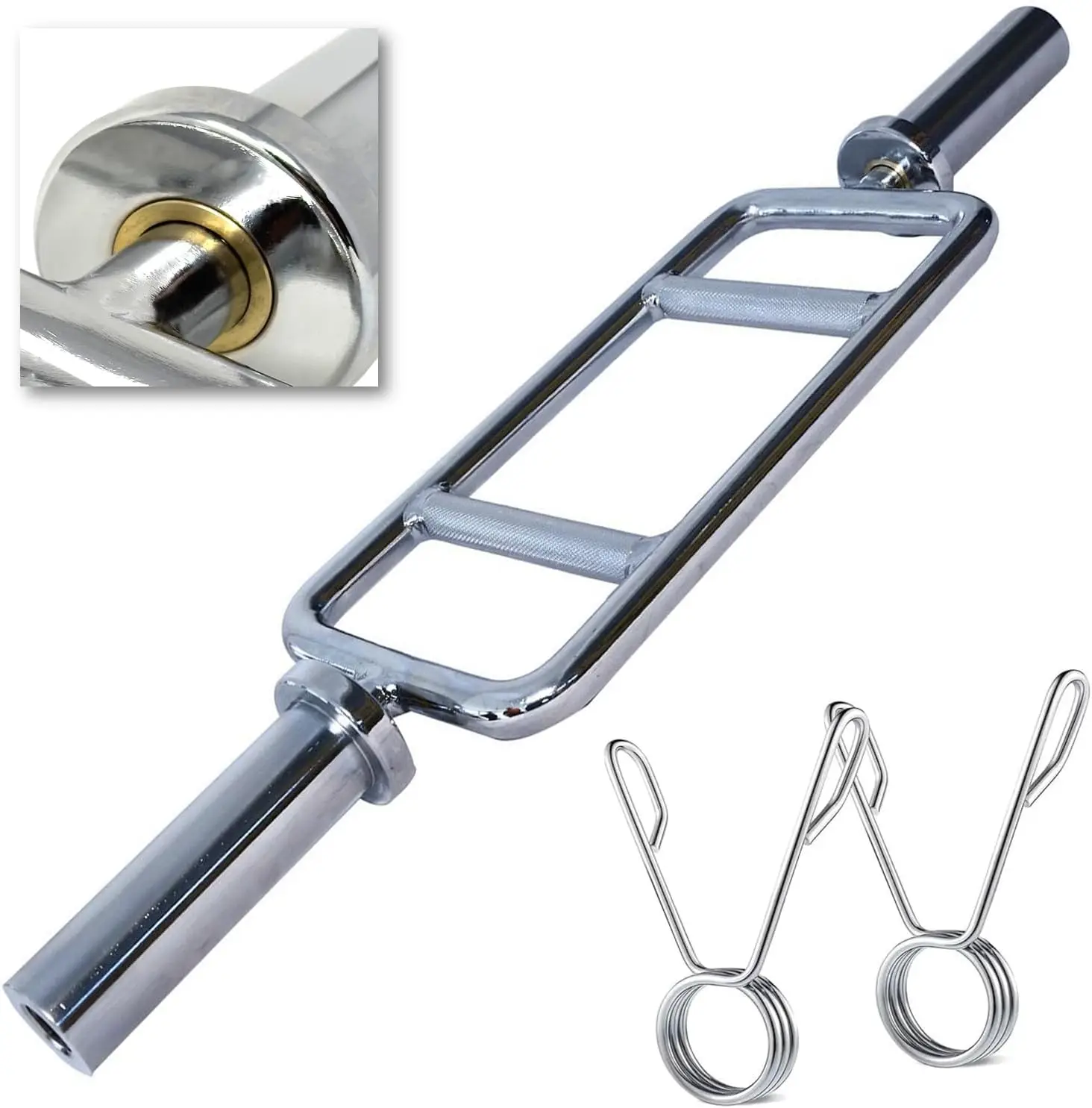 34"" Barbell Solid Chrome Tricep Hammer Curl Fitn Gym Weight Bar Home Gym Weightlifting Exercise Training Bars Powerlifting 34
34"" Barbell Solid Chrome Tricep Hammer Curl Fitn Gym Weight Bar Home Gym Weightlifting Exercise Training Bars Powerlifting 34