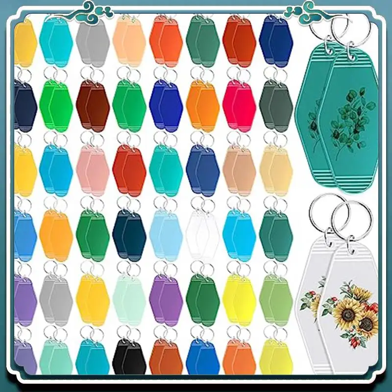 100 Pcs 50 Colors Sublimation Vintage Hotel Keychain Sublimation Keychain Blanks
100 Pcs 50 Colors Sublimation Vintage Hotel Keychain Sublimation Keychain Blanks
