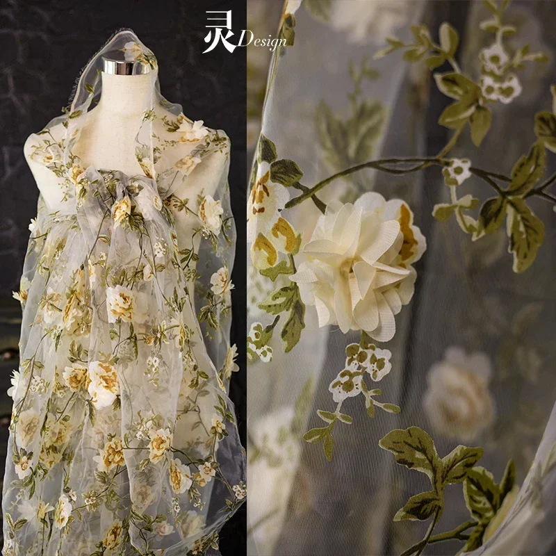 Organza Embroidered Chiffon Fabric Soft for Clothing Wedding Dress Fashion Designer Diy Sewing Material Cloth Handmade
Organza Embroidered Chiffon Fabric Soft for Clothing Wedding Dress Fashion Designer Diy Sewing Material Cloth Handmade