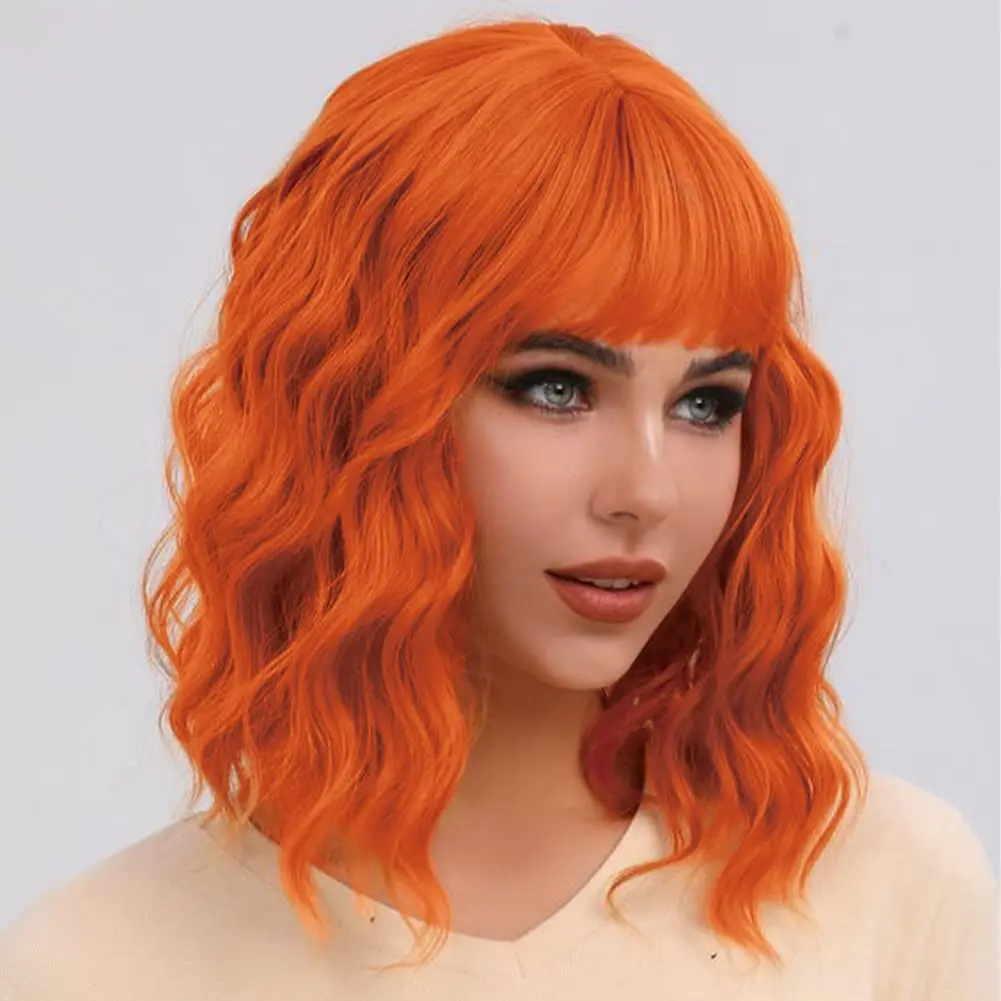 Body Wave Bob Wig Synthetic Wigs with Bangs Orange Color Wigs for Woman Loose Wave Cosplay Party Daily Heat Resistant Fiber
Body Wave Bob Wig Synthetic Wigs with Bangs Orange Color Wigs for Woman Loose Wave Cosplay Party Daily Heat Resistant Fiber