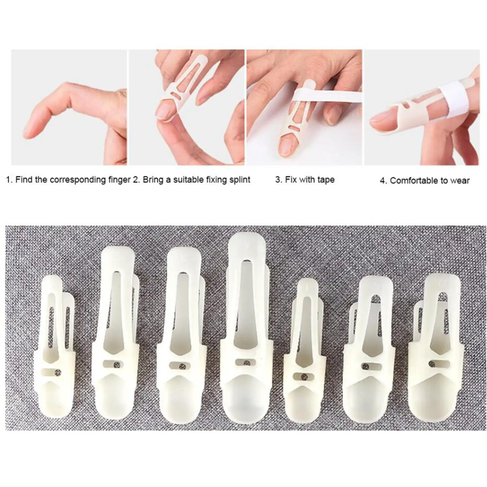Finger Splints Protector Mallet Brace Dip Support Fix Simple Stabilizer for
Finger Splints Protector Mallet Brace Dip Support Fix Simple Stabilizer for