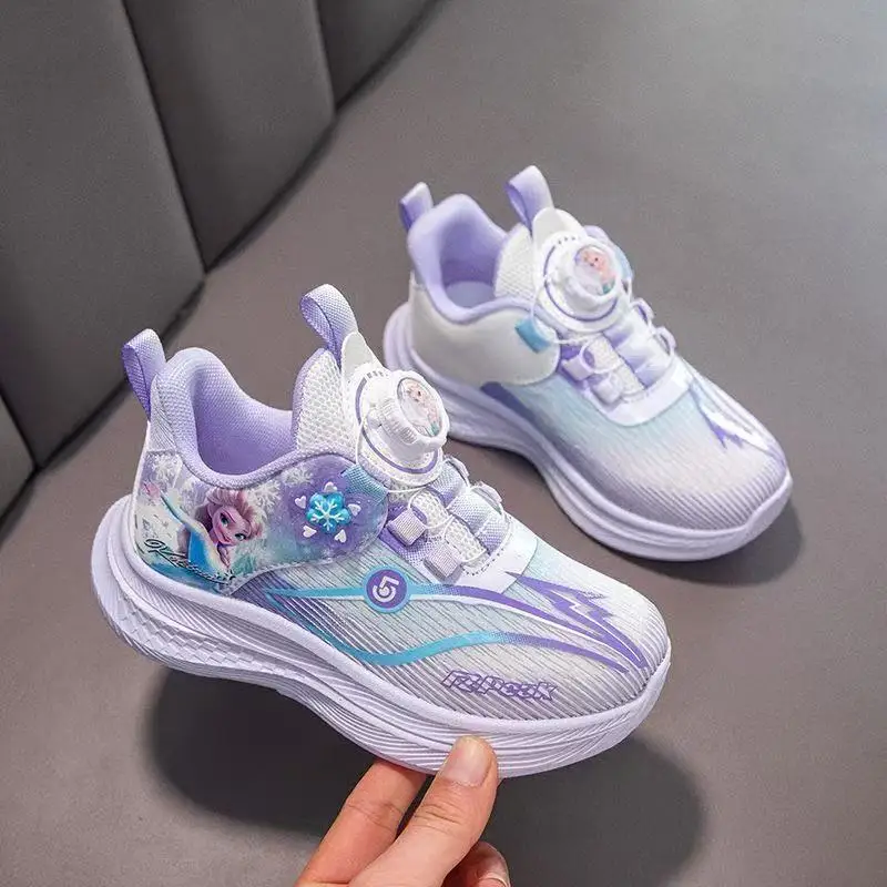 Детские кроссовки Disney для девочек, обувь принцессы Эльзы «Холодное сердце», детская кожаная студенческая спортивная фиолетовая обувь для бега, размер 27-38
Детские кроссовки Disney для девочек, обувь принцессы Эльзы «Холодное сердце», детская кожаная студенческая спортивная фиолетовая обувь для бега, размер 27-38