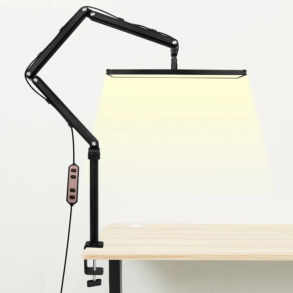 3000K-6000K LED Desk Lamp with Clamp 1400LM Bright Eye-Caring Metal Swing Arm Workbench Lamp Dual Adpater/USB Port for Office
3000K-6000K LED Desk Lamp with Clamp 1400LM Bright Eye-Caring Metal Swing Arm Workbench Lamp Dual Adpater/USB Port for Office