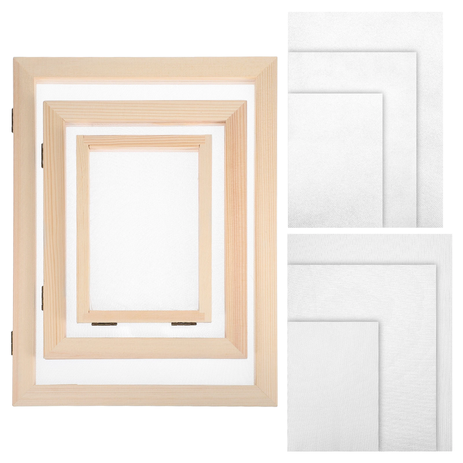 1 set Double Layer Frame Screen Kit A4 A5 A6 Paper Making Mold Deckle Supplies Wood Craft Diy Tools Decorative Paper
1 set Double Layer Frame Screen Kit A4 A5 A6 Paper Making Mold Deckle Supplies Wood Craft Diy Tools Decorative Paper