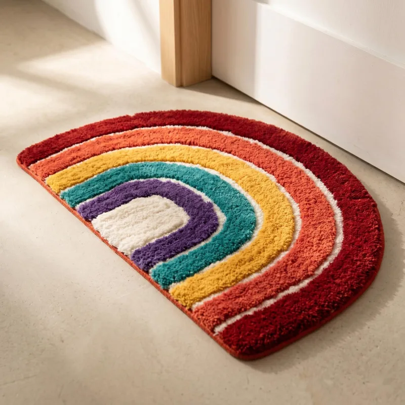 Half Moon Rainbow Cartoon Door Mat Soft Non Slip Absorbent Bath Rug Bathroom Entryway Shower Decor For Kids Teens Cozy Gift
Half Moon Rainbow Cartoon Door Mat Soft Non Slip Absorbent Bath Rug Bathroom Entryway Shower Decor For Kids Teens Cozy Gift