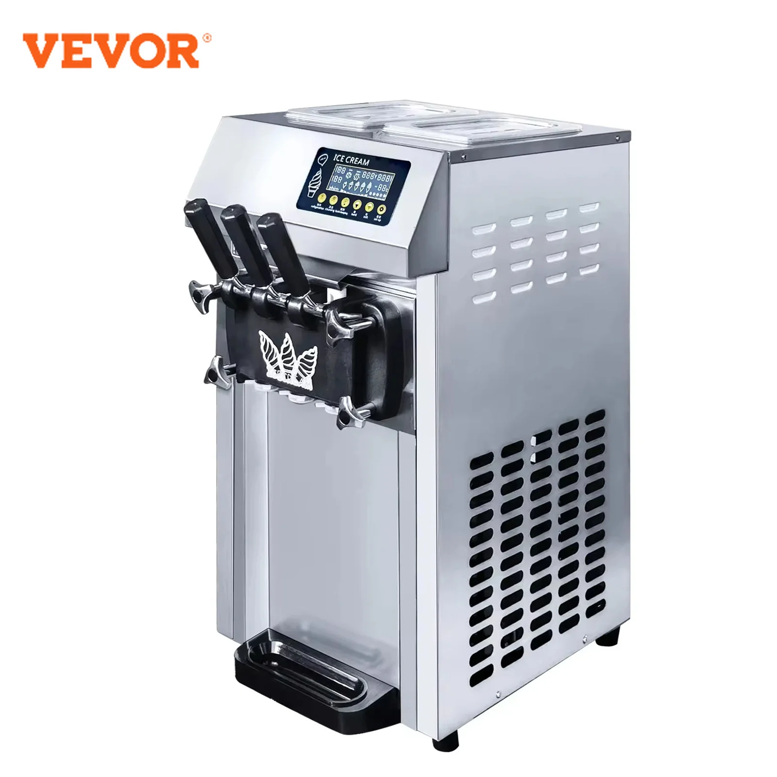 VEVOR Pre-cooling commercial ice cream maker A126 ice cream machine Soft Serve Machine portable big capacity ice cream machine
VEVOR Pre-cooling commercial ice cream maker A126 ice cream machine Soft Serve Machine portable big capacity ice cream machine