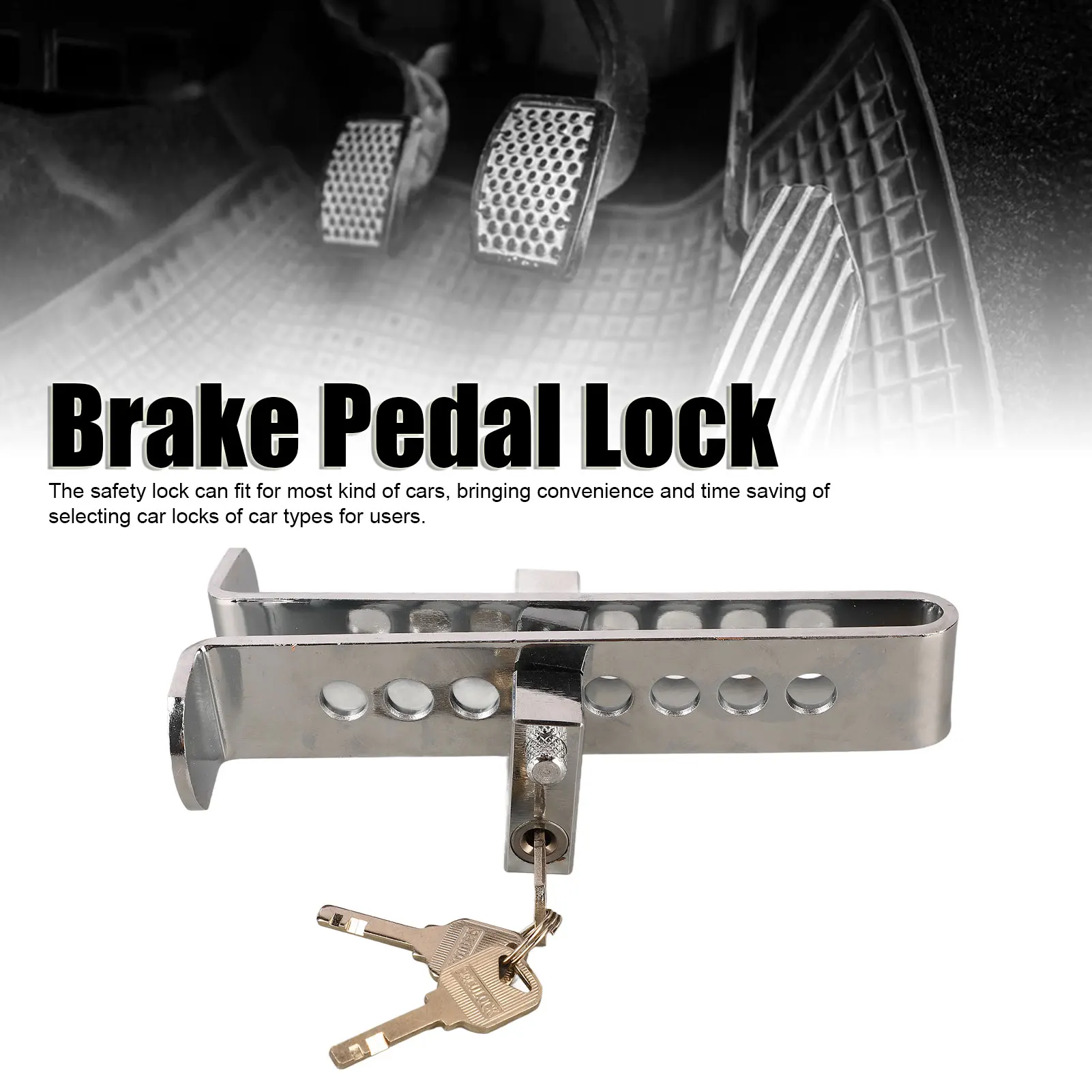 Accelerator Anti Theft Lock, Anti Theft Lock Thickened Brake Lock 8 Holes Clutch Lock Universal Fitness Security Lock
Accelerator Anti Theft Lock, Anti Theft Lock Thickened Brake Lock 8 Holes Clutch Lock Universal Fitness Security Lock