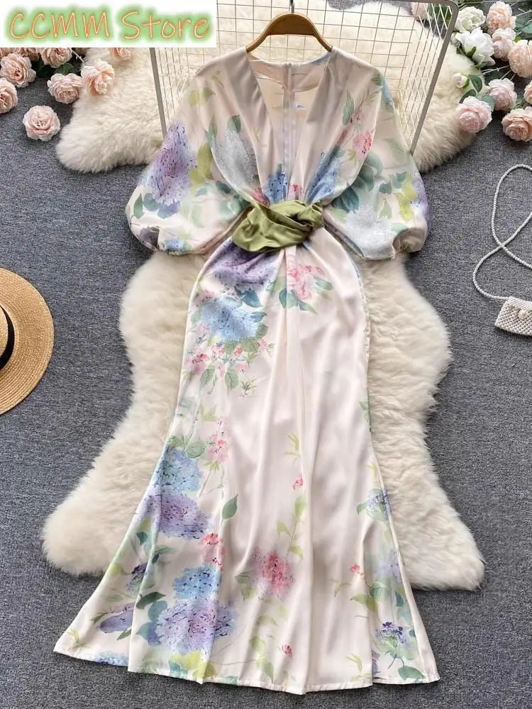 New Women Fashion Bodycon Evening Party Dresses Vintage Floral V-neck Holiday Beach Robe Summer Chic One Pieces Vestidos Clothes
New Women Fashion Bodycon Evening Party Dresses Vintage Floral V-neck Holiday Beach Robe Summer Chic One Pieces Vestidos Clothes
