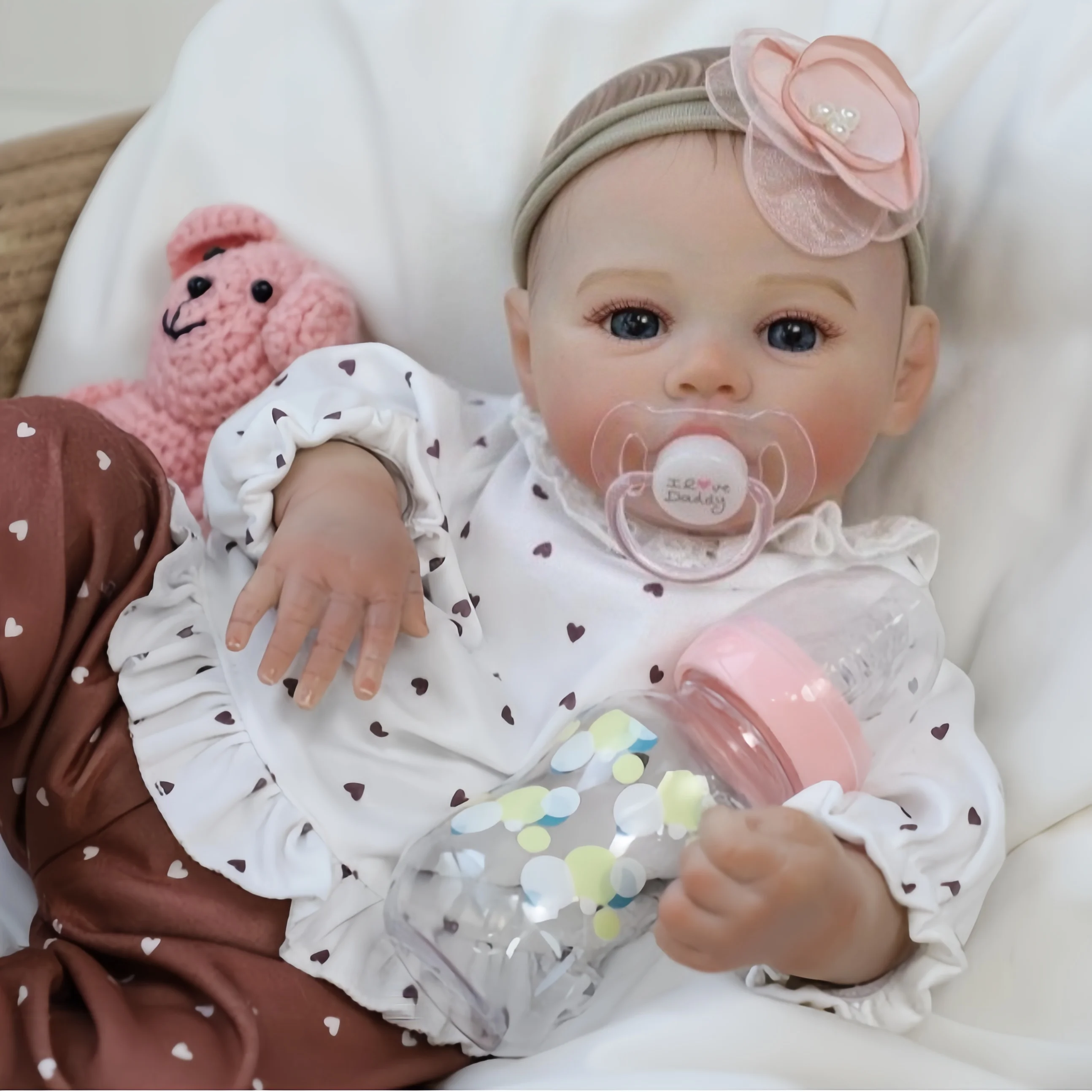 Reborn Baby Dolls - 18 Inch Realistic Baby Doll Girl, Real Life Baby Dolls with Cute Soft Vinyl Body Gifts For Kids 3+
Reborn Baby Dolls - 18 Inch Realistic Baby Doll Girl, Real Life Baby Dolls with Cute Soft Vinyl Body Gifts For Kids 3+