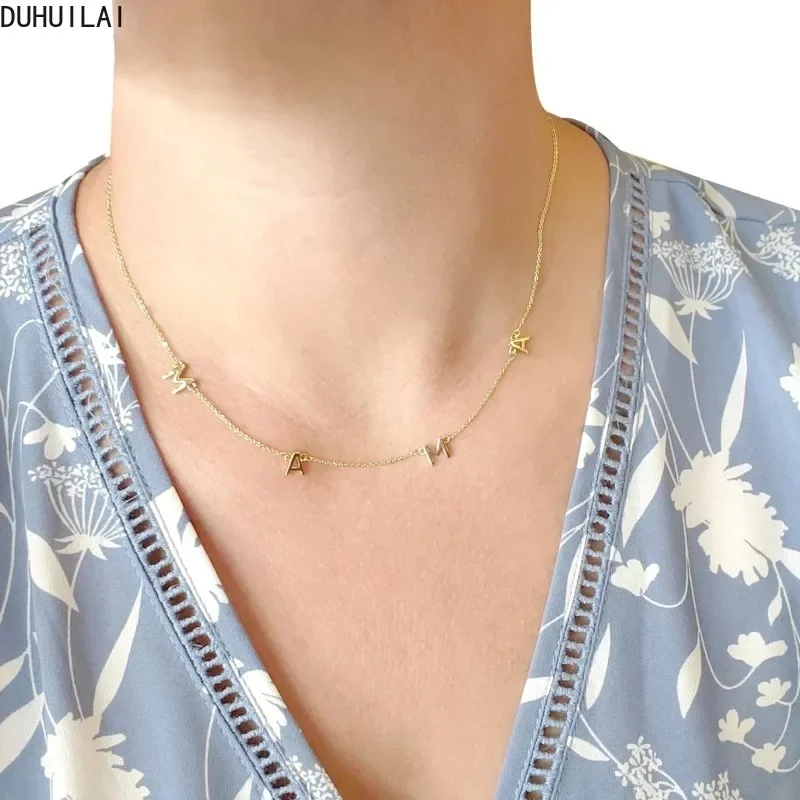 Custom Personalized Stainless Steel Spacer Letter MaMa Necklace For Women Fashion Charm Name Necklace Mother's Day Gift
Custom Personalized Stainless Steel Spacer Letter MaMa Necklace For Women Fashion Charm Name Necklace Mother's Day Gift