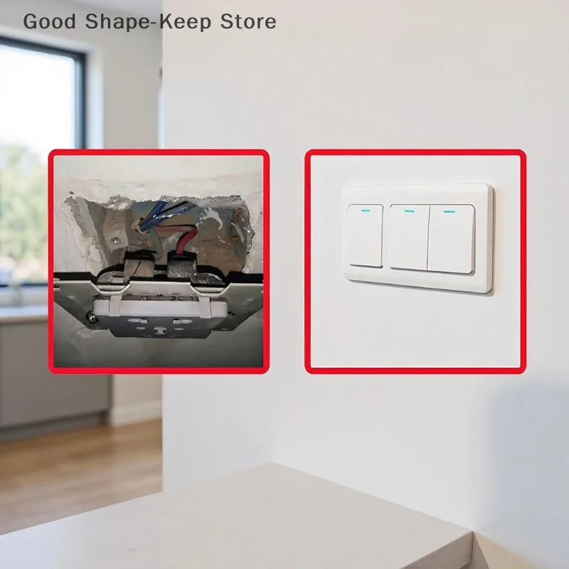 Wall Switch Socket Cassette Restorer Kit Insulate Socket Box Screw Support Rod With Wrench Electrical Repair Accessories
Wall Switch Socket Cassette Restorer Kit Insulate Socket Box Screw Support Rod With Wrench Electrical Repair Accessories