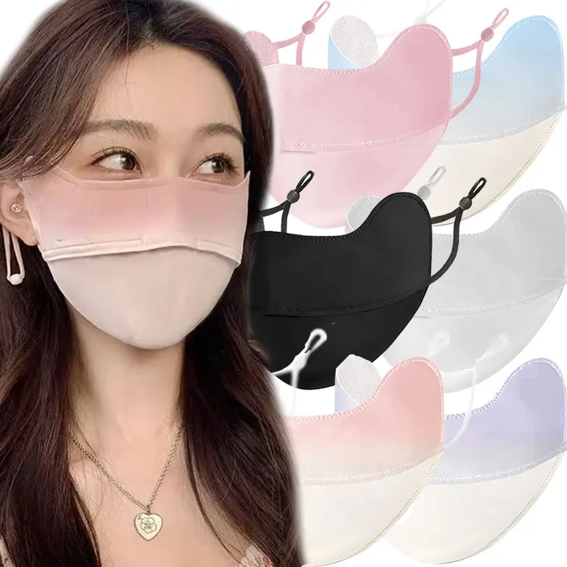 Ice Silk Sunscreen Mask Summer Anti-UV Protection Rouge Face Cover Women Breathable Outdoor Sport Sun Windproof Reusable Masks
Ice Silk Sunscreen Mask Summer Anti-UV Protection Rouge Face Cover Women Breathable Outdoor Sport Sun Windproof Reusable Masks