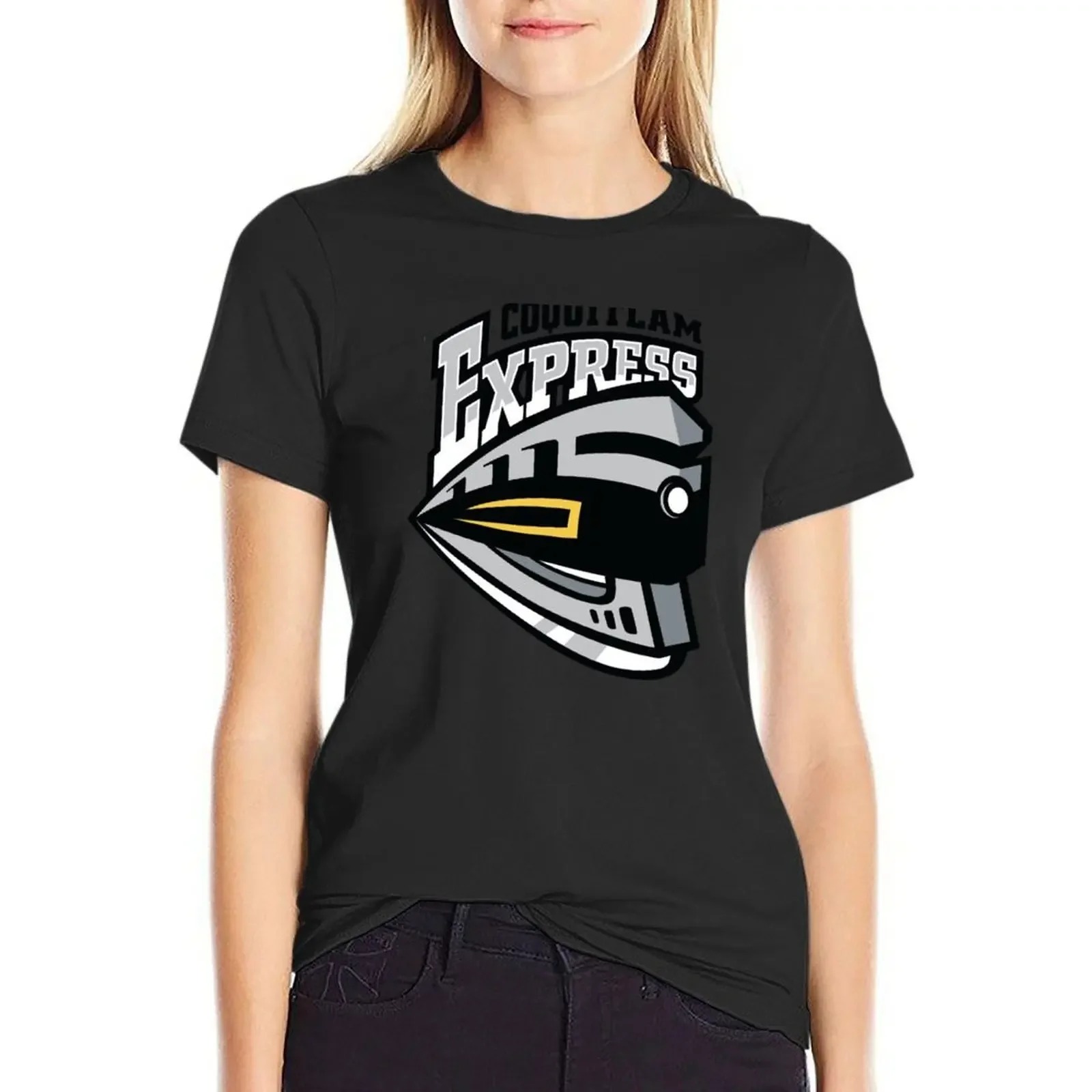 Coquitlam Express T-Shirt cute tops Short sleeve tee Female clothing plain luxury designer clothing Women
Coquitlam Express T-Shirt cute tops Short sleeve tee Female clothing plain luxury designer clothing Women