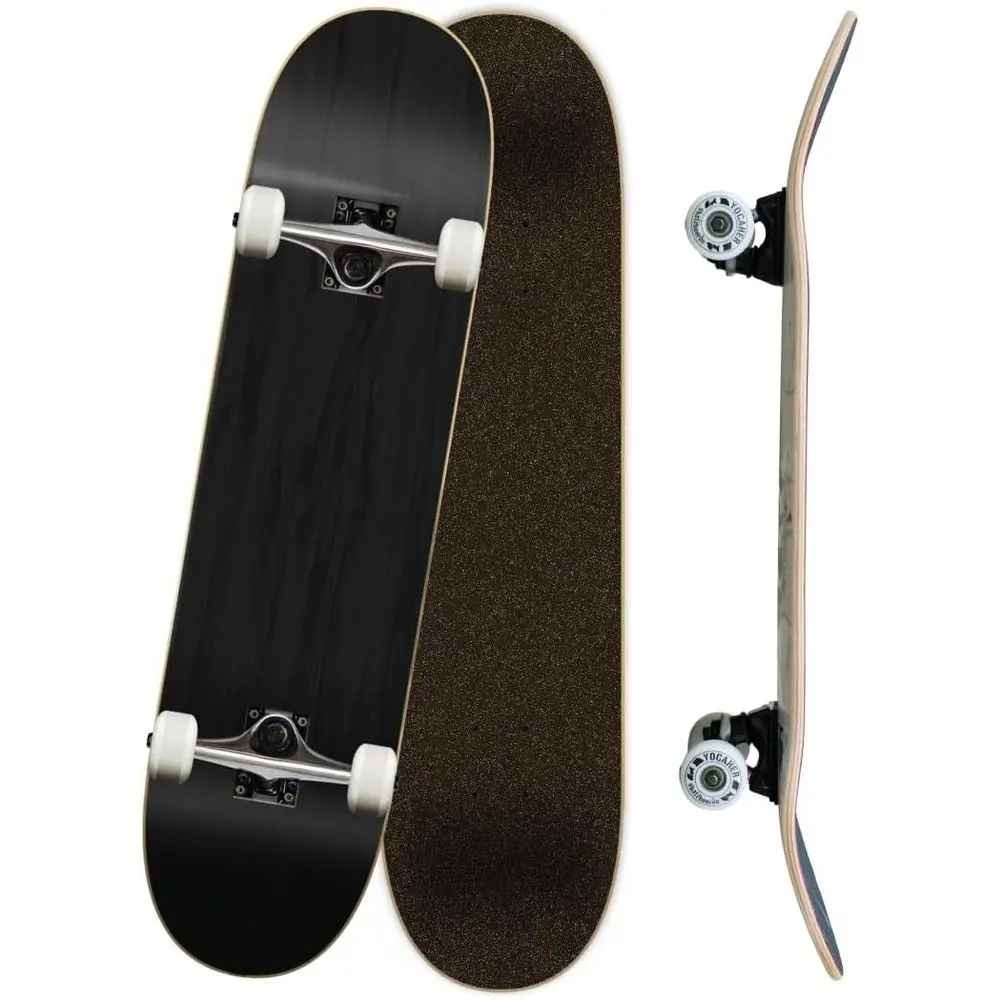 7.75 Maple Deck Skateboard with Alloy Trucks, ABEC-9 Bearings, 54mm Wheels, Concave Design for Tricks and Cruising
7.75 Maple Deck Skateboard with Alloy Trucks, ABEC-9 Bearings, 54mm Wheels, Concave Design for Tricks and Cruising