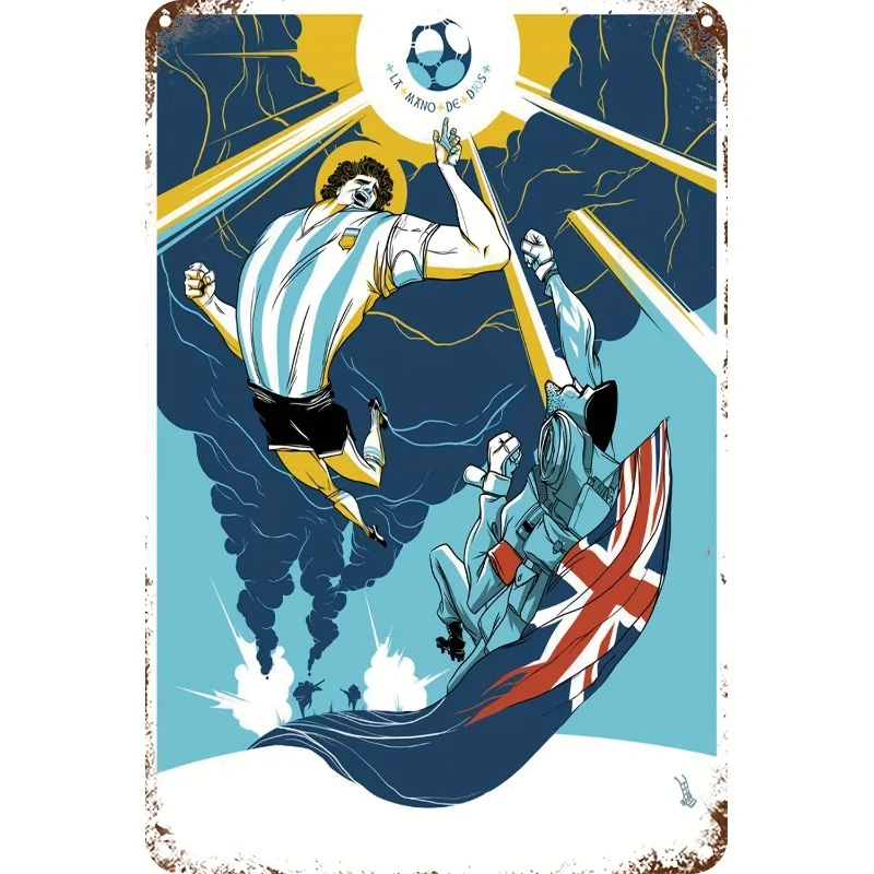 Vintage Soccer Celebration Metal Tin Sign - Dynamic Player & Trophy Design, Retro Wall Decor for Home, Office, Cafe, Pub
Vintage Soccer Celebration Metal Tin Sign - Dynamic Player & Trophy Design, Retro Wall Decor for Home, Office, Cafe, Pub