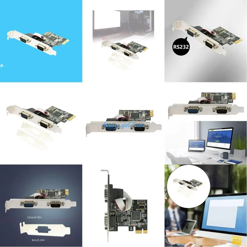 C7AB PCIE 2 Port Serial Card Desktop RS232 Industrial MCS9900 PCIE X16 Extension Adapter Card For Desktop
C7AB PCIE 2 Port Serial Card Desktop RS232 Industrial MCS9900 PCIE X16 Extension Adapter Card For Desktop