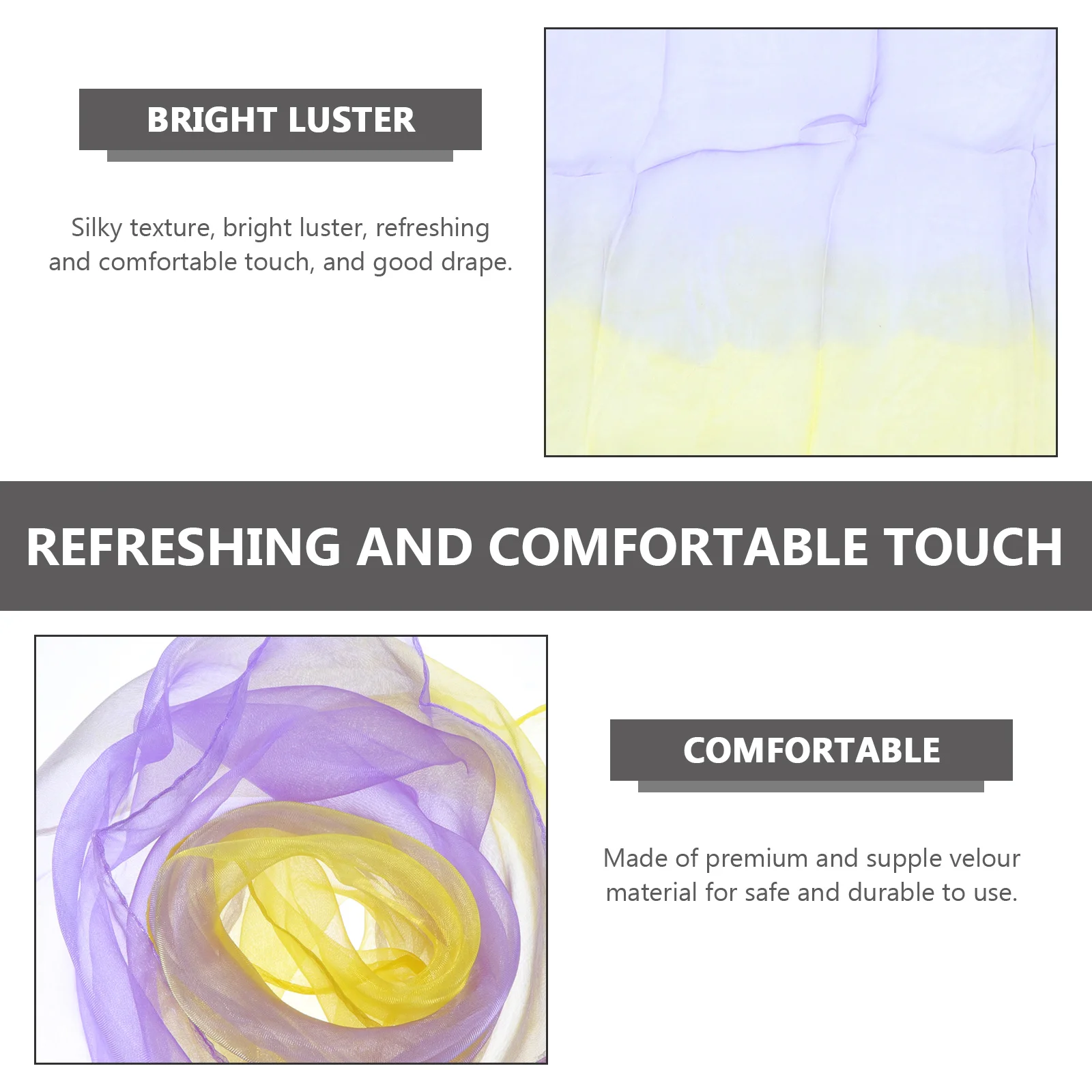 30Pcs Gradient Scarves Premium Velour Lightweight Breathable Performance Dance Kindergarten Accessories
30Pcs Gradient Scarves Premium Velour Lightweight Breathable Performance Dance Kindergarten Accessories