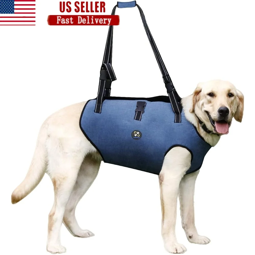 Dog Lift Harness Adjustable Pet Support Sling Disabled Dogs Joint Injury Rehabilitation Comfortable Breathable Straps Easy to
Dog Lift Harness Adjustable Pet Support Sling Disabled Dogs Joint Injury Rehabilitation Comfortable Breathable Straps Easy to