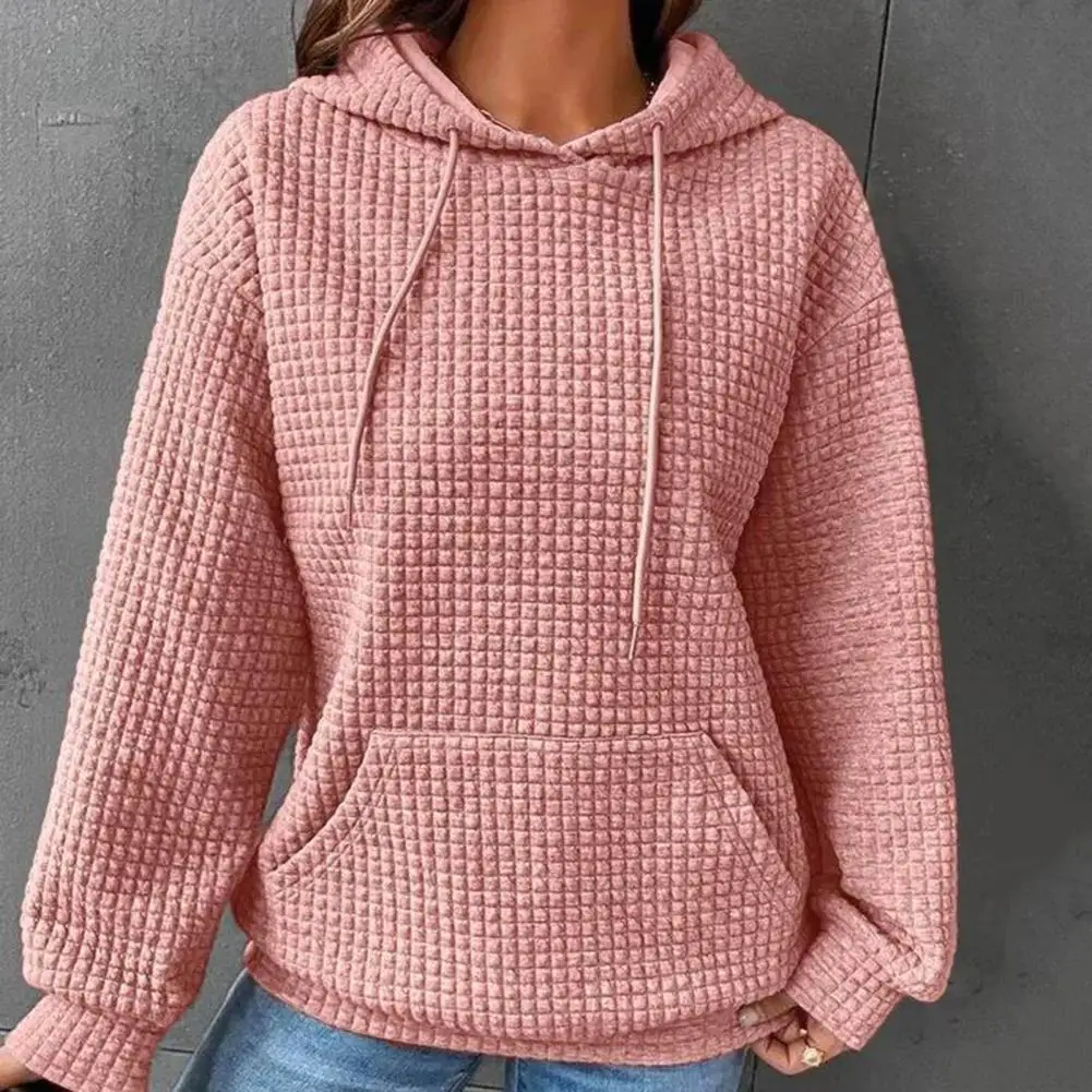 Waffle Texture Hooded Women Sweatshirt Loose Fit Hooded Drawstring Long Sleeve Pockets Ladies Hoodies Female Pockets Sweatshirt
Waffle Texture Hooded Women Sweatshirt Loose Fit Hooded Drawstring Long Sleeve Pockets Ladies Hoodies Female Pockets Sweatshirt