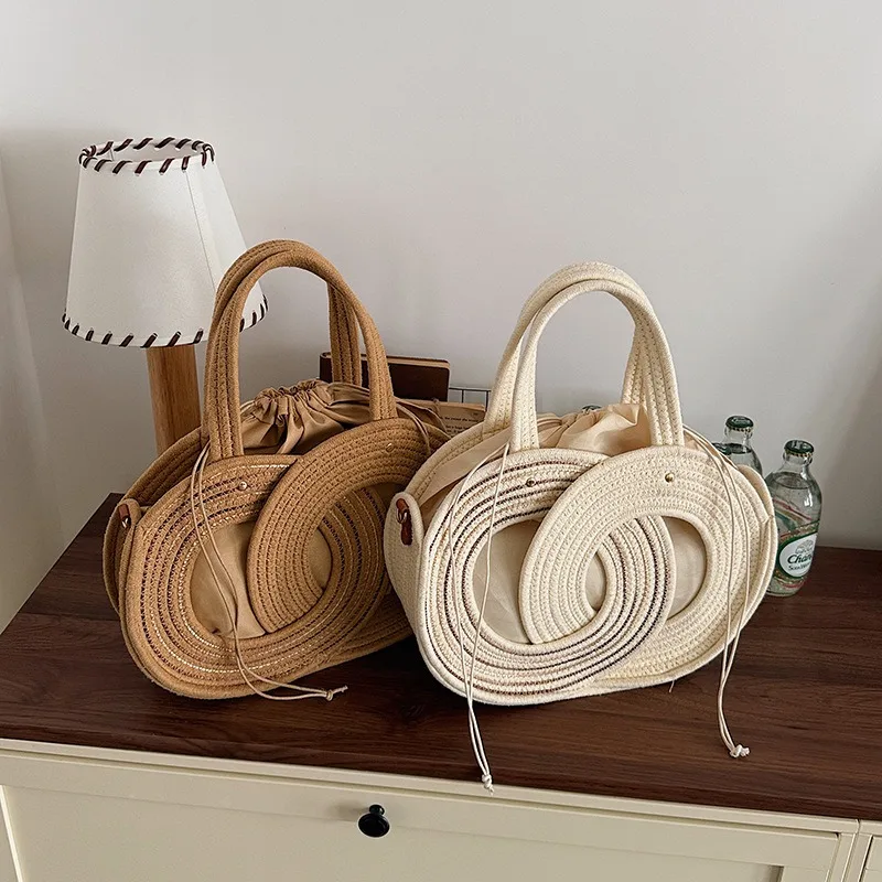 2026 New Handwoven Rattan Bucket Bag for Women, Luxury Boho Tote with Adjustable Strap, Large Capacity Natural Fiber Beach Vacation Purse, Elegant Daily Crossbody Shoulder Handbag, Designer Style Eco-Friendly Accessory
2026 New Handwoven Rattan Bucket Bag for Women, Luxury Boho Tote with Adjustable Strap, Large Capacity Natural Fiber Beach Vacation Purse, Elegant Daily Crossbody Shoulder Handbag, Designer Style Eco-Friendly Accessory