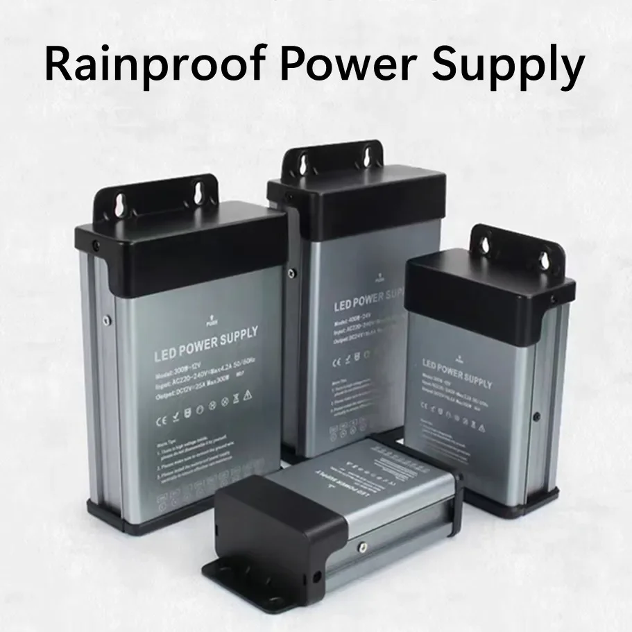 Rainproof Power Supply Switch Transformer AC180V-260V To DC 5V/12V/24V/36V/48V Outdoor Adapter 350W 400W 600W SMPS With Filter
Rainproof Power Supply Switch Transformer AC180V-260V To DC 5V/12V/24V/36V/48V Outdoor Adapter 350W 400W 600W SMPS With Filter