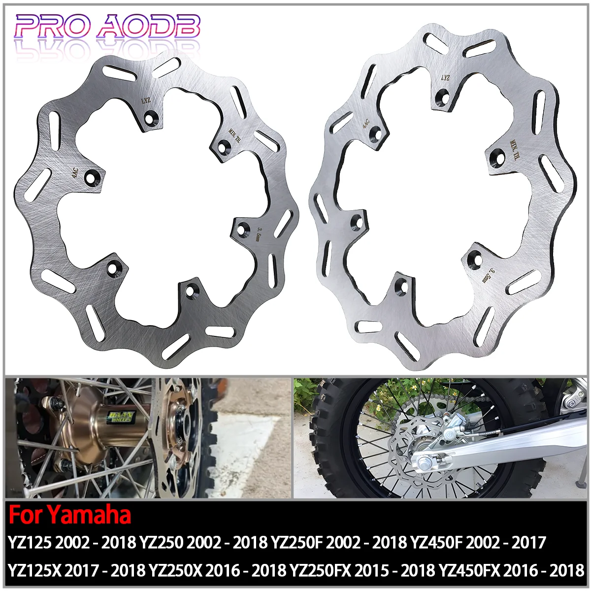 240/245mm Rear Brake Discs Rotors Motorcycle For Yamaha YZ 125 250 250F 450F 125X 250X 250FX 450FX WR 250F 450F 2002-2018 Model
240/245mm Rear Brake Discs Rotors Motorcycle For Yamaha YZ 125 250 250F 450F 125X 250X 250FX 450FX WR 250F 450F 2002-2018 Model