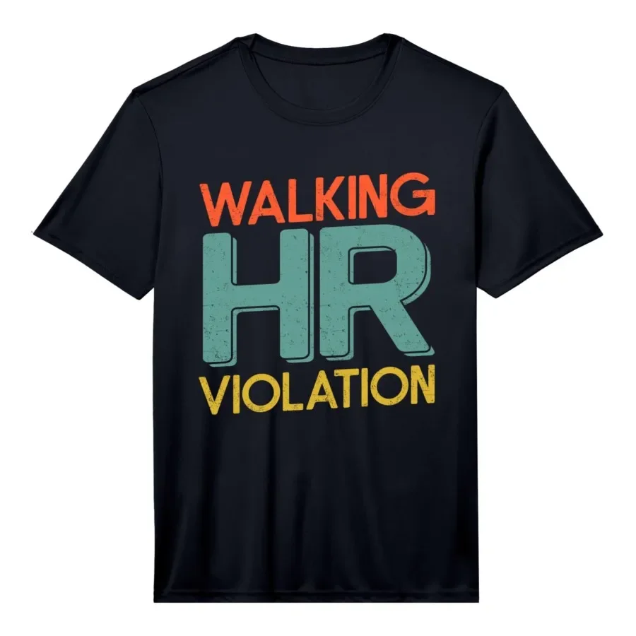 Walking HR Violation Funny Meme T-shirt For Men Women 100% Cotton T Shirts Short Sleeve Tops 0501-1
Walking HR Violation Funny Meme T-shirt For Men Women 100% Cotton T Shirts Short Sleeve Tops 0501-1