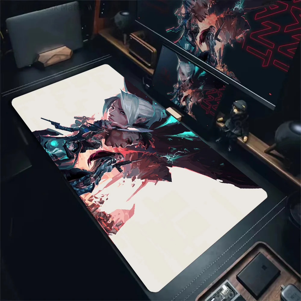 Valorant gaming Mouse Pad Desk Mat with Stitched Edge Rubber non-slip base gamer pc accessories Gaming mats Computer mousepads
Valorant gaming Mouse Pad Desk Mat with Stitched Edge Rubber non-slip base gamer pc accessories Gaming mats Computer mousepads