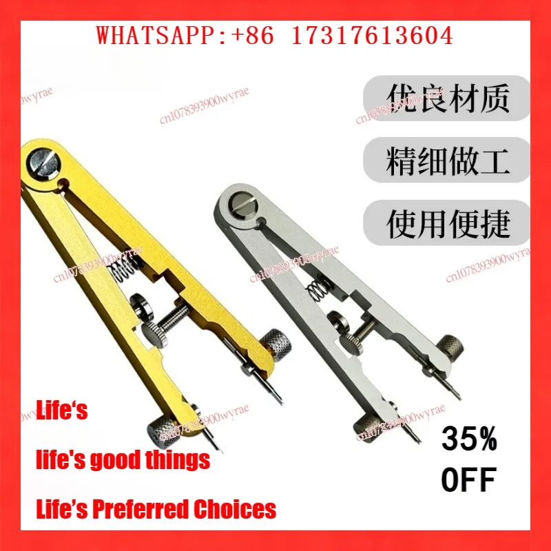 Spring Bar Pliers V-Type - Precision Watch Repair Tool with Spring Bar Bit + V-Shaped Spring Bar Driver for Band Disassembly
Spring Bar Pliers V-Type - Precision Watch Repair Tool with Spring Bar Bit + V-Shaped Spring Bar Driver for Band Disassembly