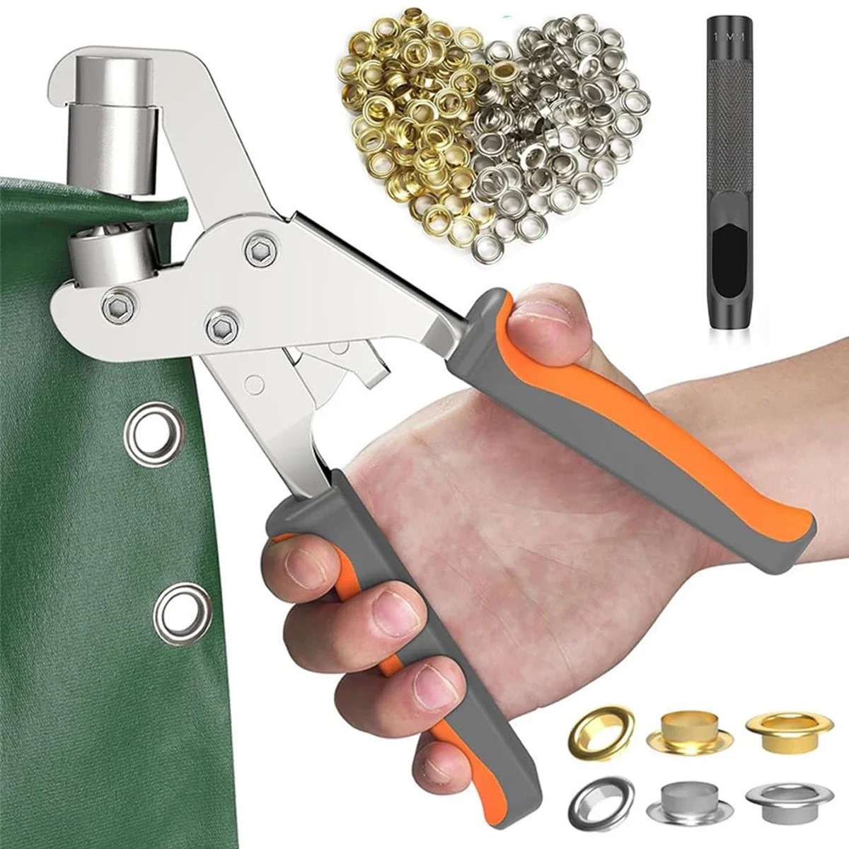 6mm / 10mm Eyelet Pliers Kit Tools Portable Hand Press Metal Grommet Hole Punch Plier for Leather Canvas Clothing DIY Tarp Ring
6mm / 10mm Eyelet Pliers Kit Tools Portable Hand Press Metal Grommet Hole Punch Plier for Leather Canvas Clothing DIY Tarp Ring