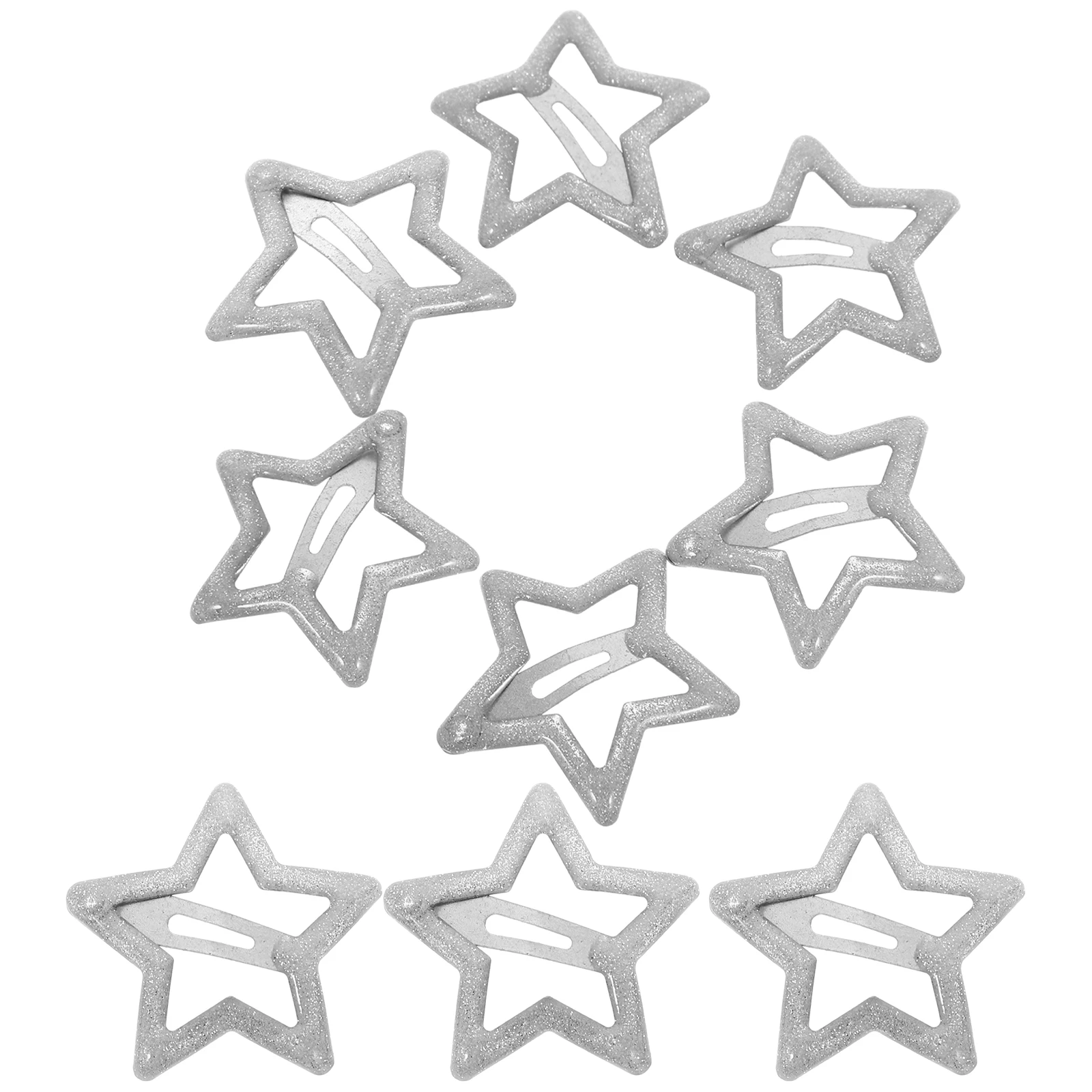 20pcs Pentagram Hair Clips for Girls Star Shaped Hair Accessories Silver Color Durable Comfortable Snap Barrettes
20pcs Pentagram Hair Clips for Girls Star Shaped Hair Accessories Silver Color Durable Comfortable Snap Barrettes
